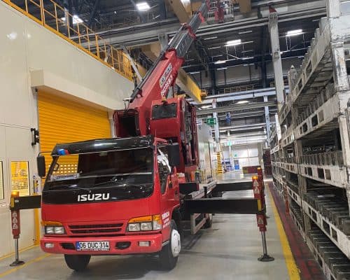 Yüksek Katlarda Klima Kurulumu için Vinç gorseli