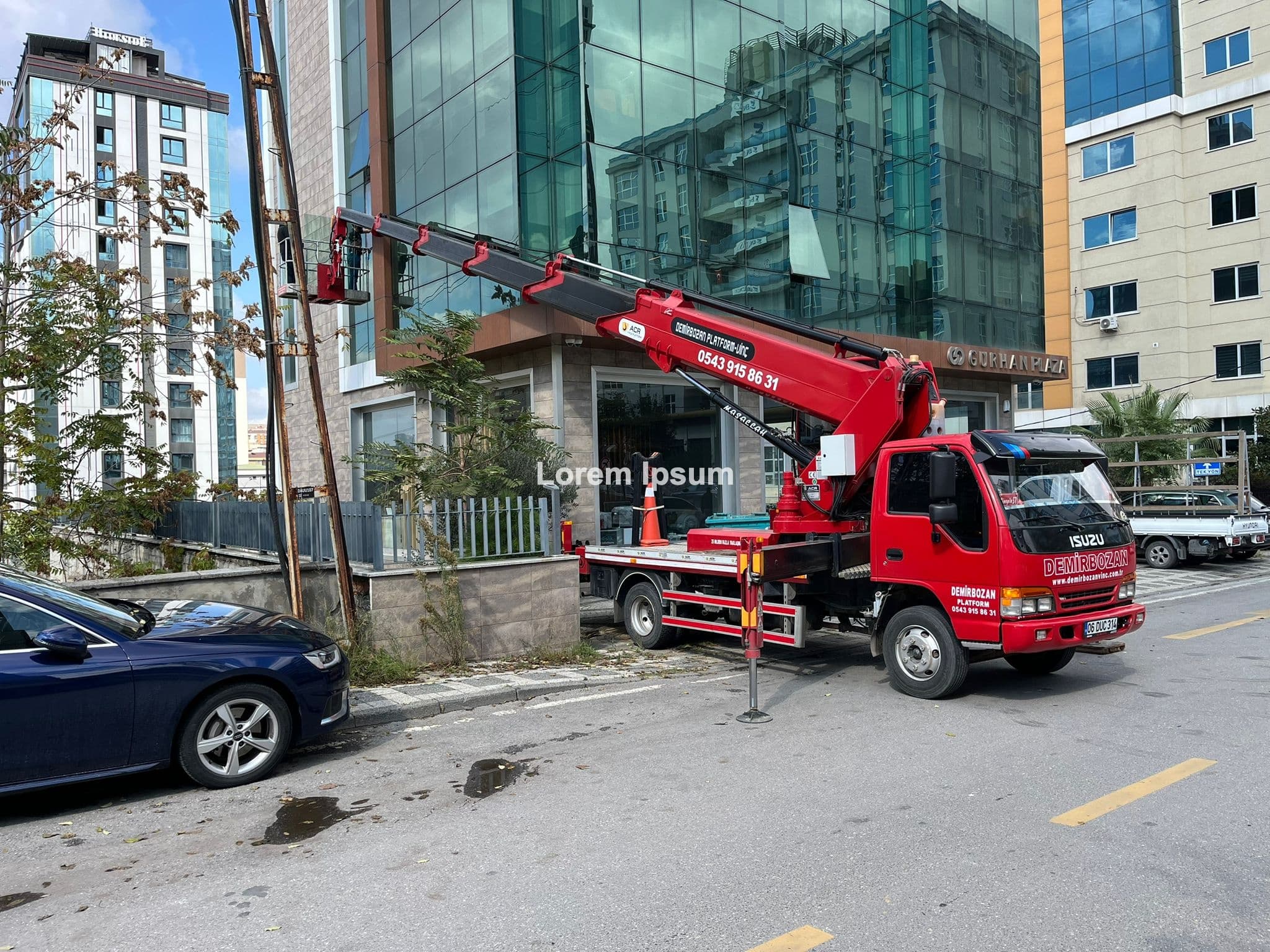 Sultanbeyli sepetli vinc hizmeti